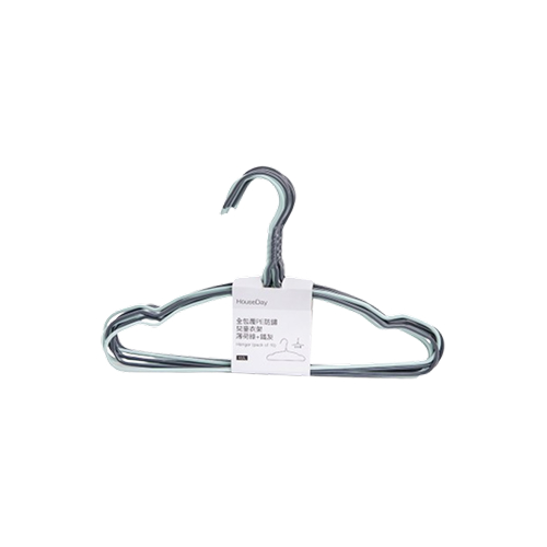 兒童用全包覆PE防鏽衣架（10入）