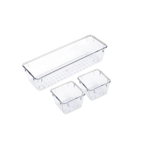 透明模組化分隔整理盒-小/長